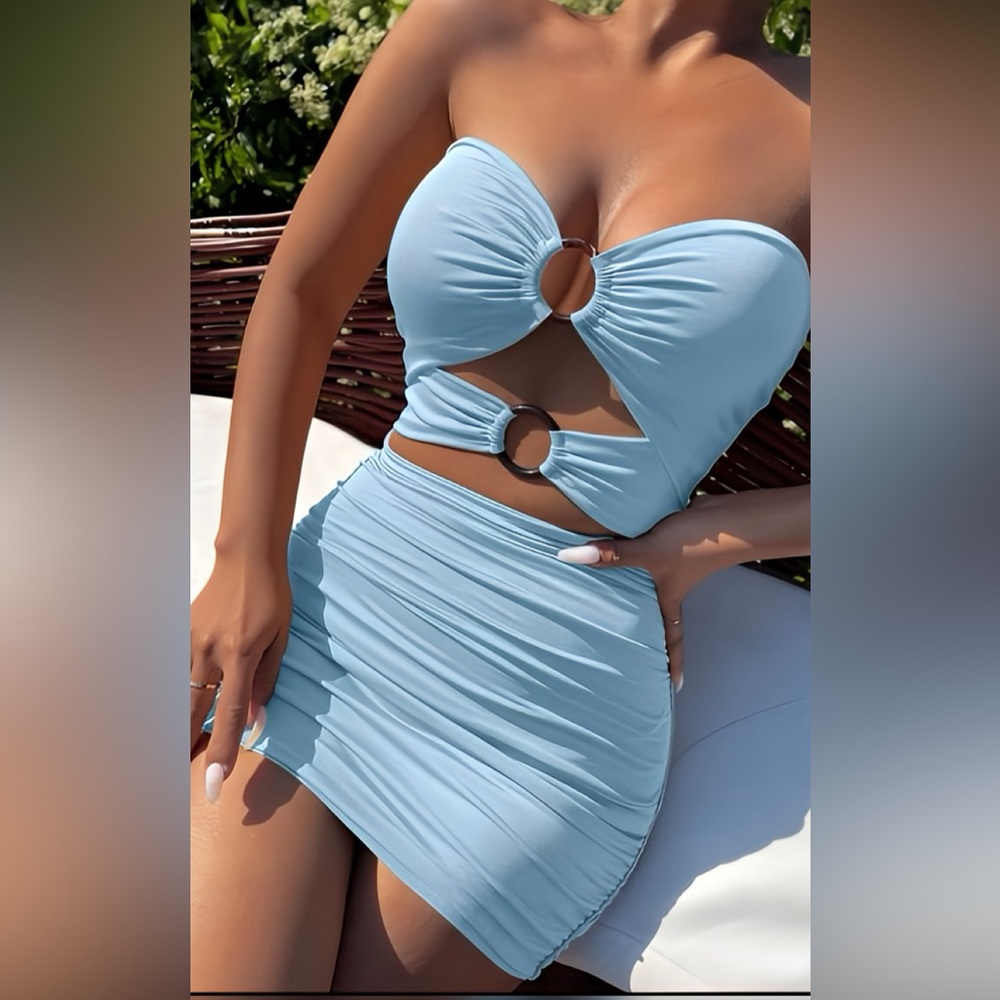 The Hottest Of Them All Dress (Dusty Blue)